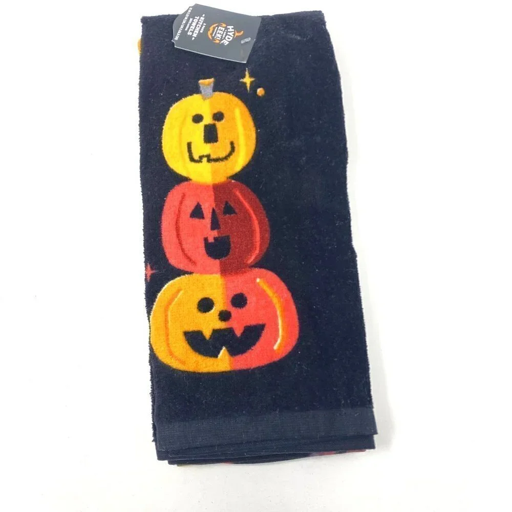2pk Jack-O'-Lantern Halloween Kitchen Terry Towels - Hyde & EEK! Boutique™  B33